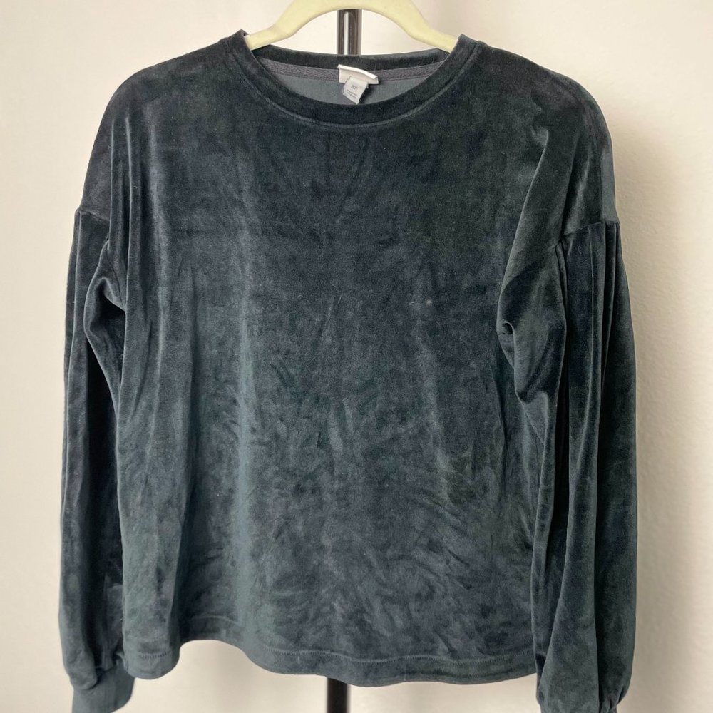 Velvet black top from Target